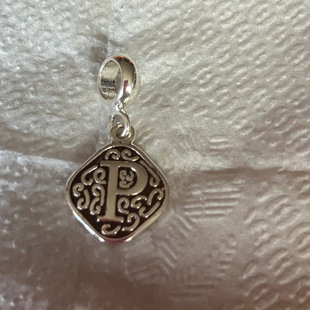 Silver Tone Charm Pendent
